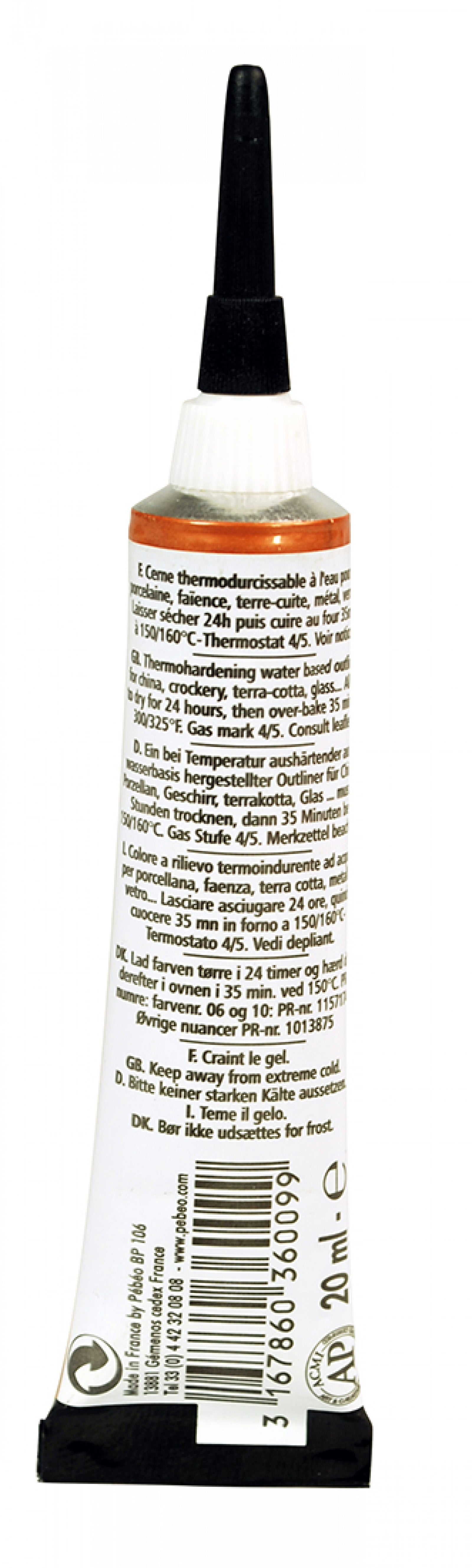 Pebeo Porcelaine 150 konturówka reliefowa do porcelany 20 ml