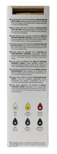 PEBEO Porcelaine 150 zestaw farb do porcelany 6 x 20 ml