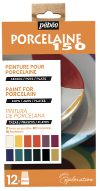 Pebeo Porcelaine 150 zestaw farb do porcelany 12 x 20 ml Exploration 1