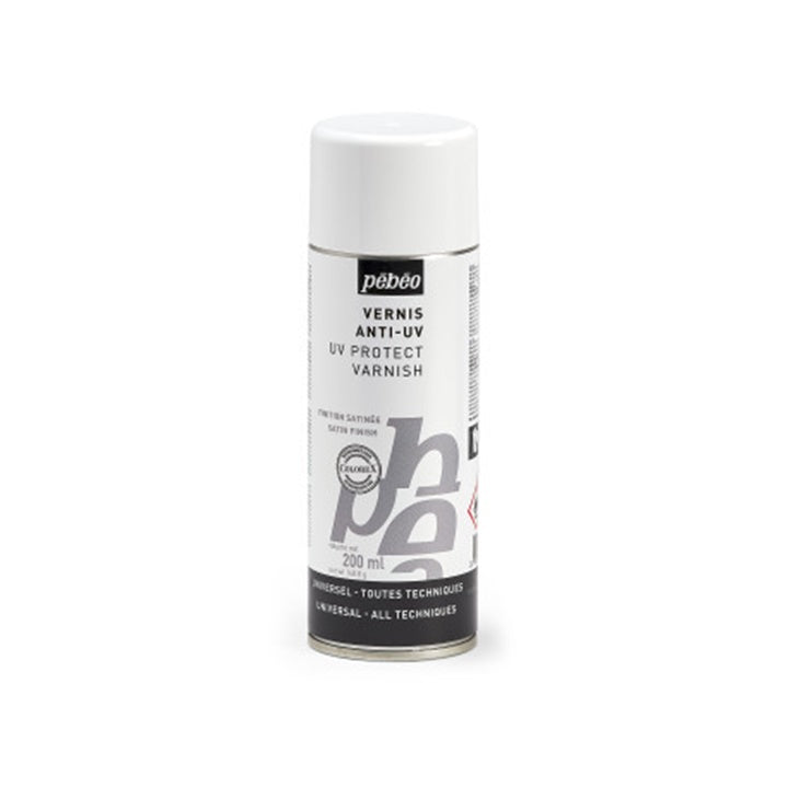 Pebeo Satin Anti-UV Spray Varnish 200 ml | Artmie