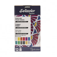Pebeo Setacolor zestaw farb kryjących do tkanin 12 x 20 ml