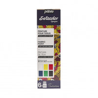 Pebeo Setacolor zestaw farb kryjących do tkanin 6 x 20 ml