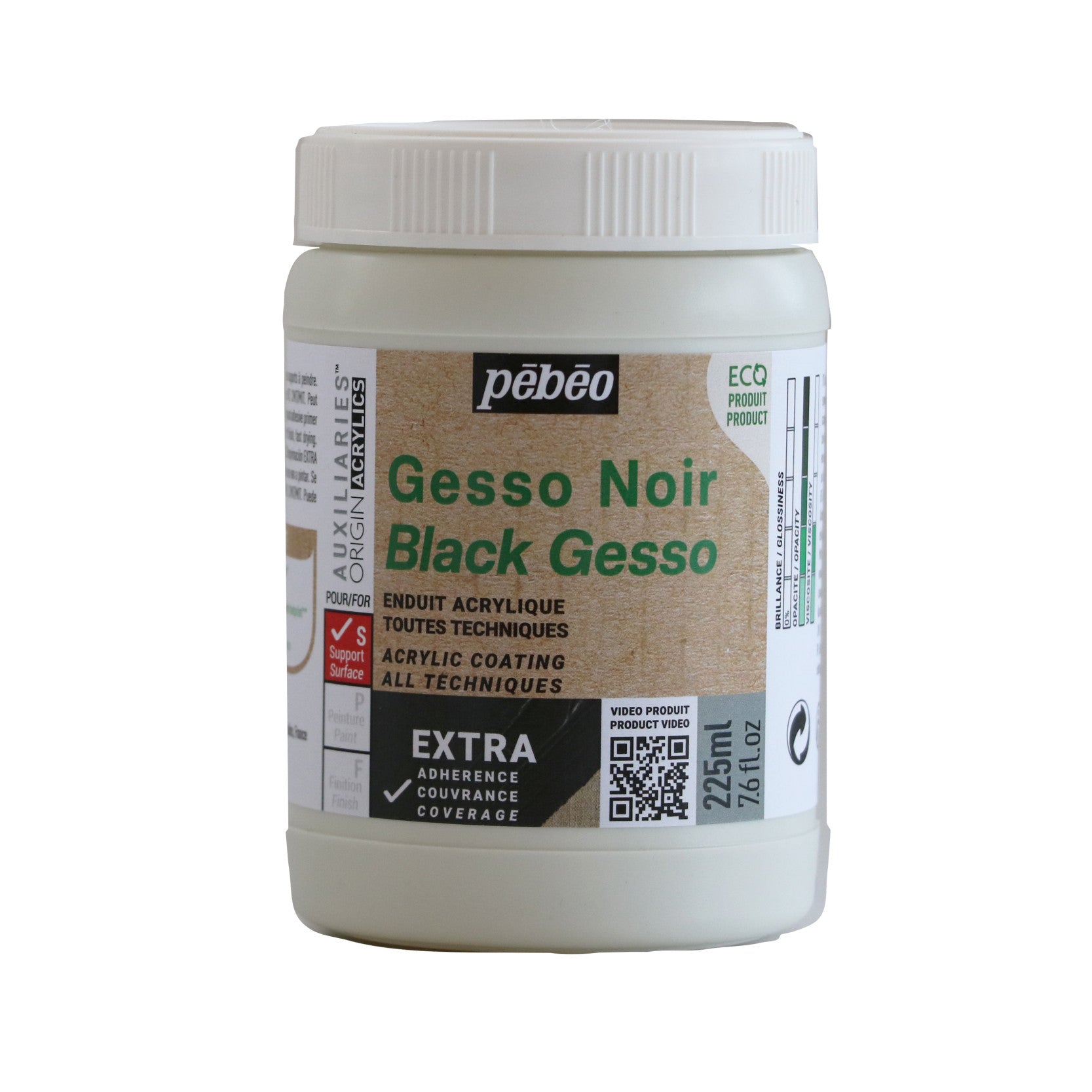 Pebeo Studio czarne gesso 225 ml