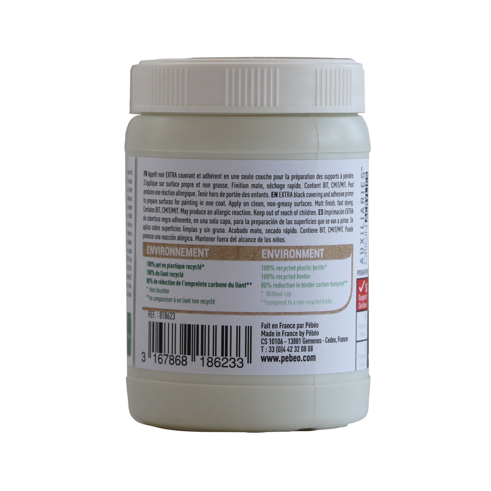 Pebeo Studio czarne gesso 225 ml