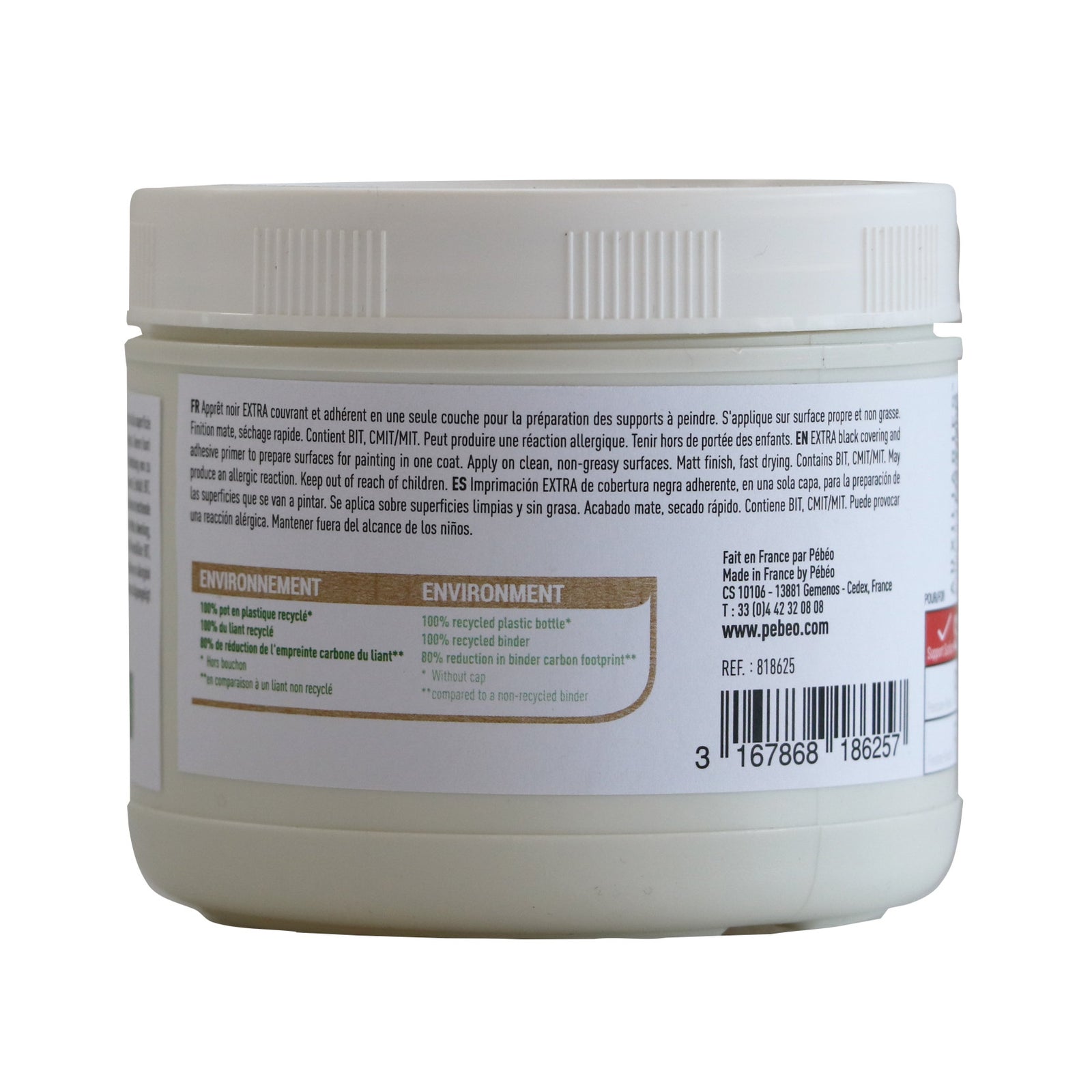 Pebeo Studio Acrylics czarne gesso akrylowe 475 ml