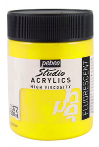 Pebeo Studio farba akrylowa 500 ml – Fluorescencyjny żółty