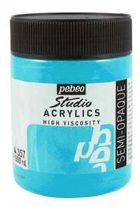 Pebeo Studio farba akrylowa 500 ml – Opalizujący niebiesko-zielony