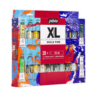 Pebeo Studio XL zestaw farb olejnych 20 x 20 ml z pędzlem