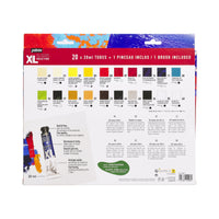 Pebeo Studio XL zestaw farb olejnych 20 x 20 ml z pędzlem