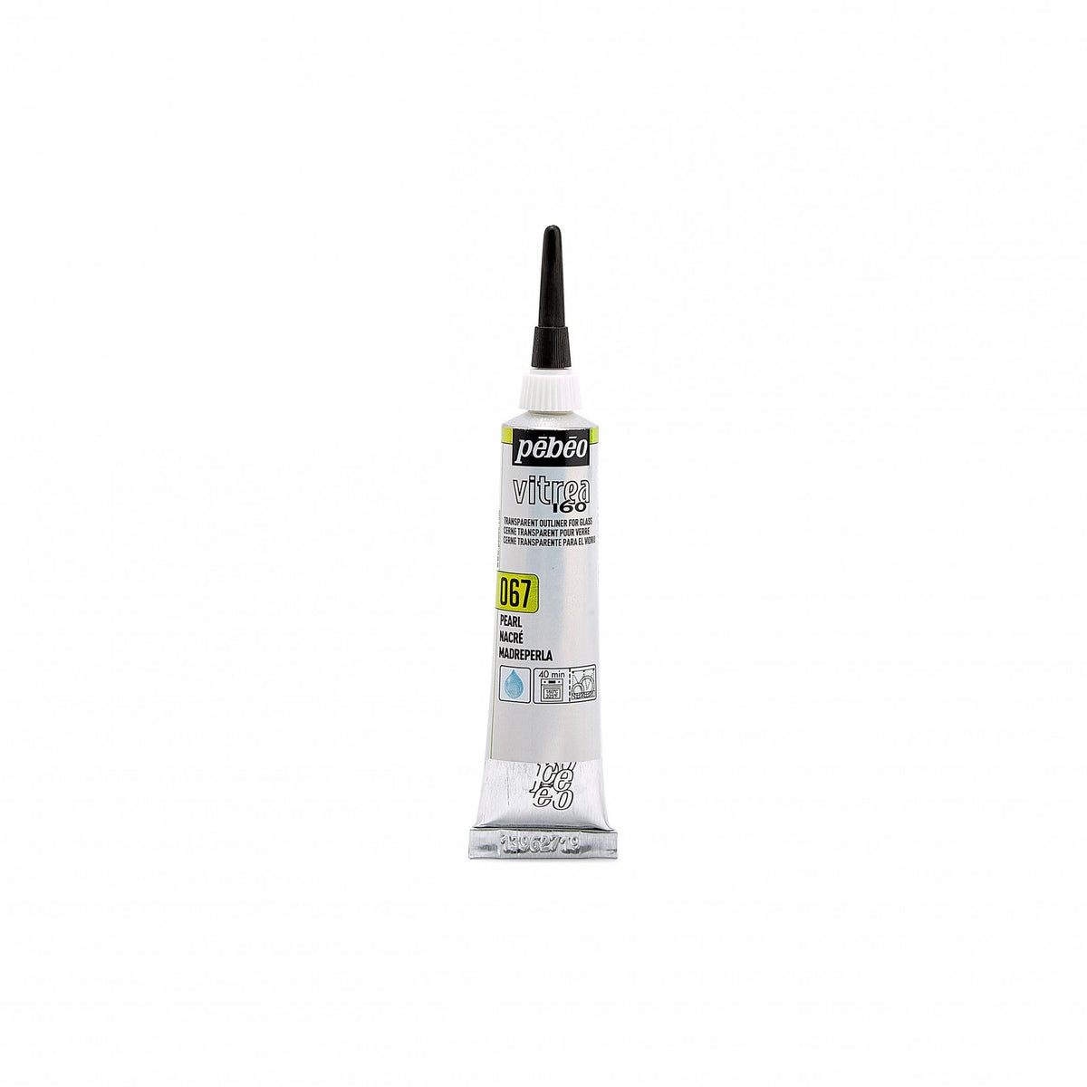 Pebeo Vitrea 160 konturówka do szkła 20 ml – Perłowy
