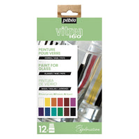 PEBEO Vitrea 160 zestaw farb do szkła 12 x 20 ml