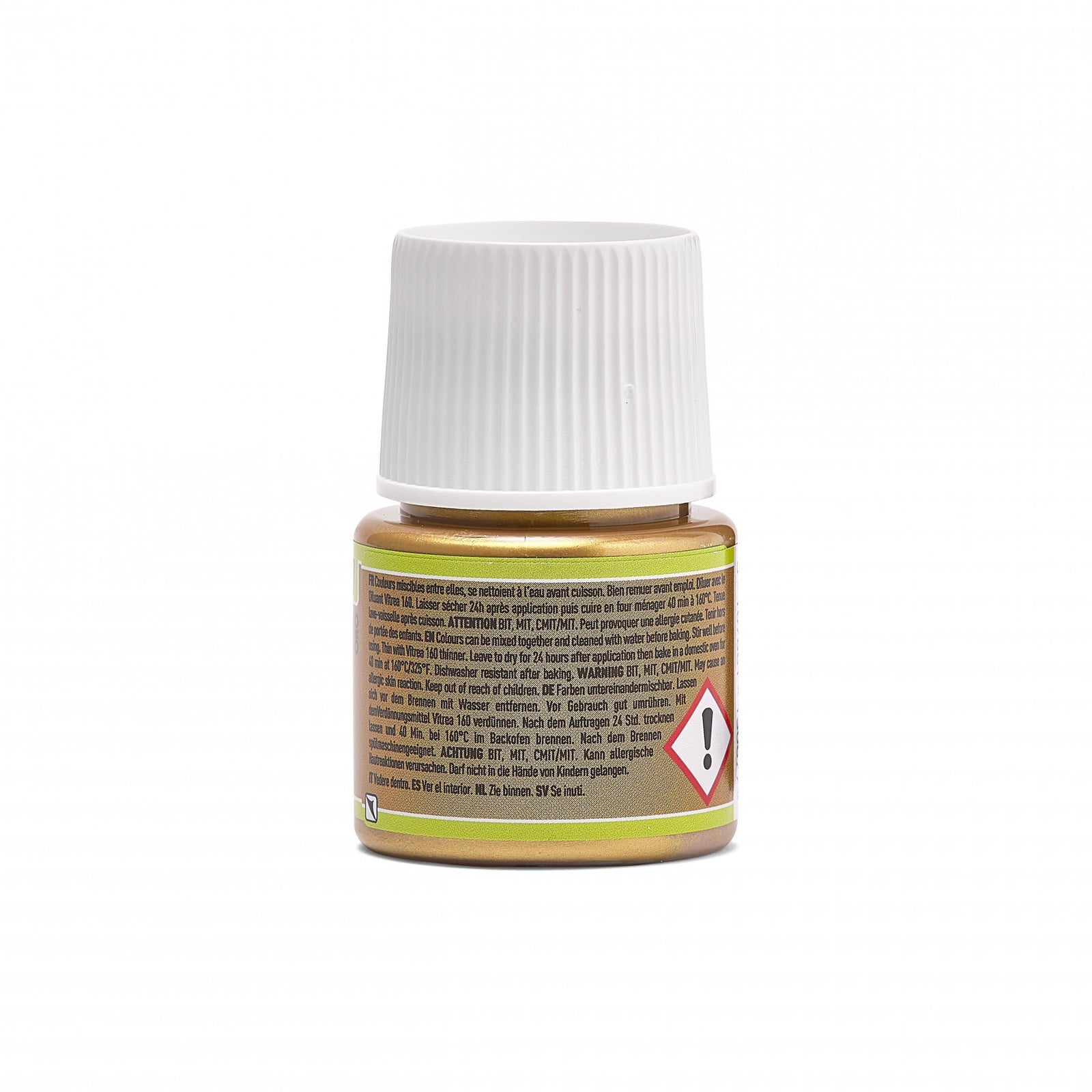 Witrażowa farba do szkła Pebeo Vitrea 160 – 45 ml, Shimmer Gold