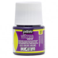 Farba witrażowa do szkła Pebeo Vitrea 160 błyszcząca 45 ml – Amarant