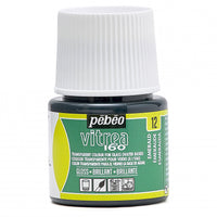 Farba witrażowa do szkła Pebeo Vitrea 160 błyszcząca 45 ml – Szmaragd