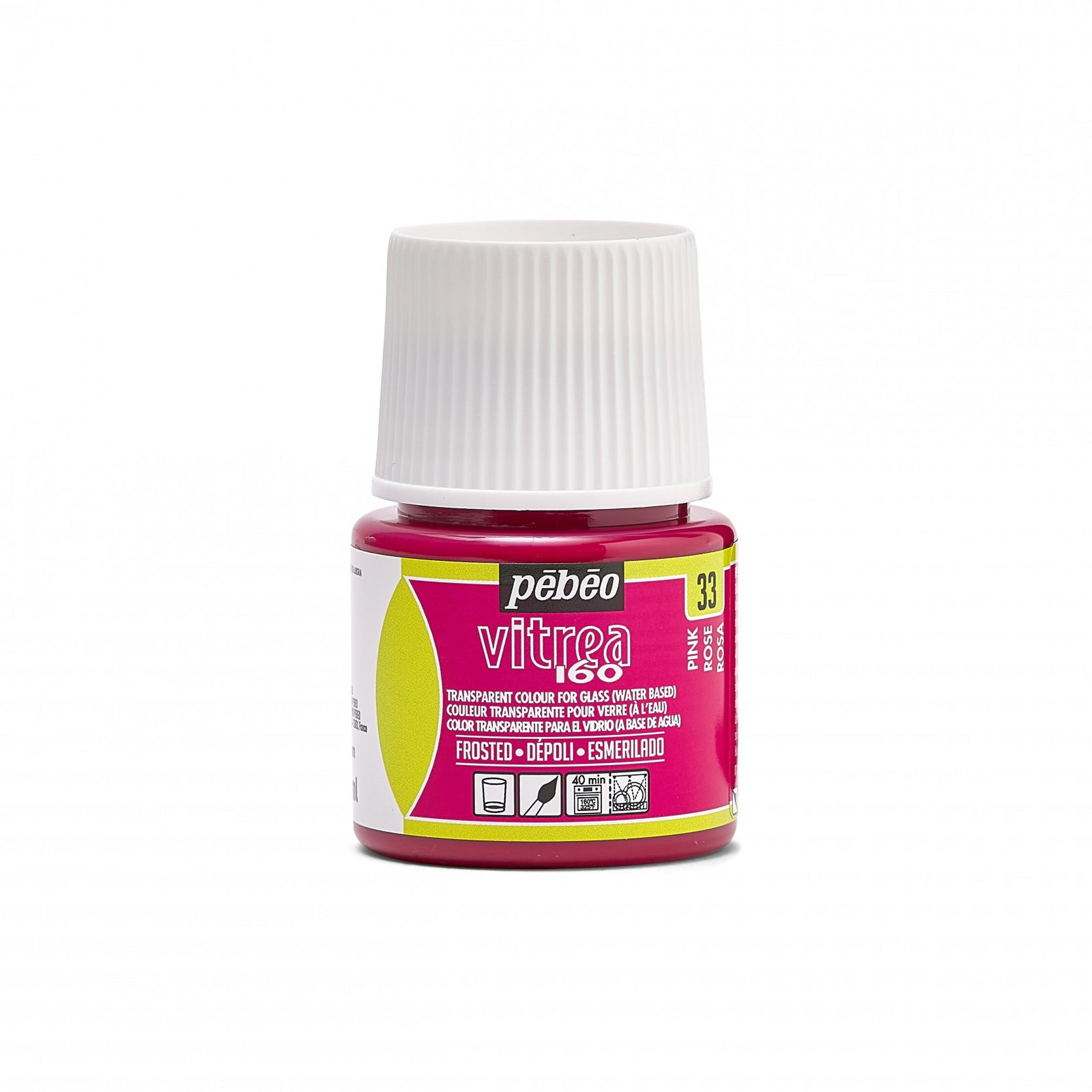 Pebeo Vitrea 160 witrażowa farba do szkła 45 ml – Różowy