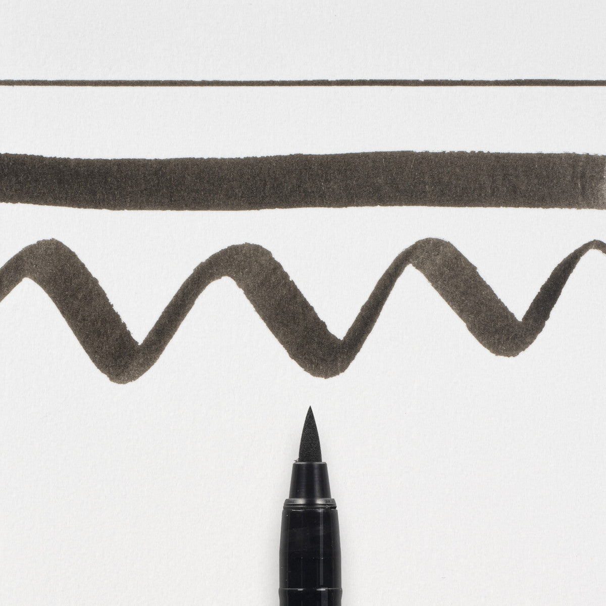 Pędzelkowe kaligraficzne pero SAKURA Pigma Brushpen Medium czarne