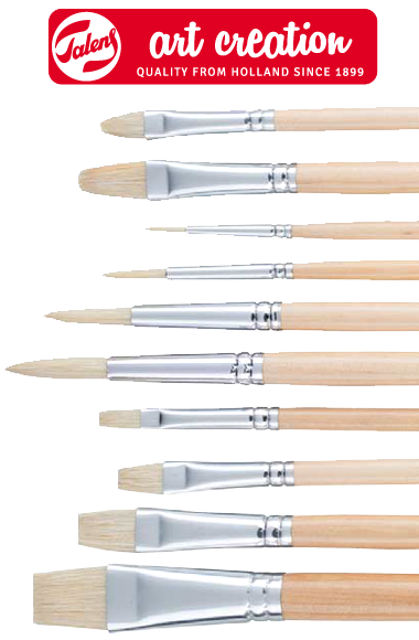 Pędzle ArtCreation z naturalnego włosia - 10 szt | Artmie