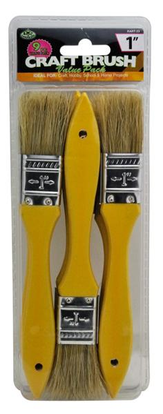 Pędzle do podkładu, gruntowania płótna Craft Brush / 9 szt | Artmie