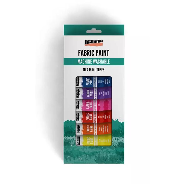 Pentart Zestaw farb do tekstyliów 10x16 ml | Artmie