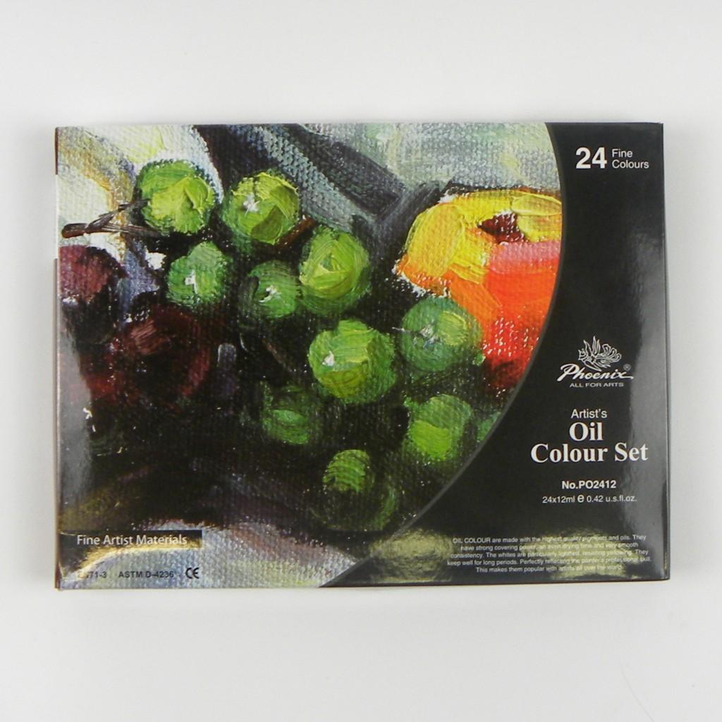 Phoenix – zestaw farb olejnych 12–24 x 12 ml