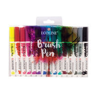 Pisaki akwarelowe Ecoline Brush Pen / 15 szt | Artmie