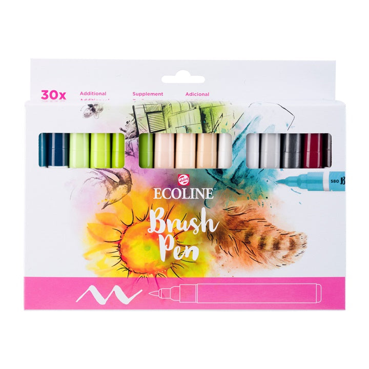 Pisaki akwarelowe Ecoline Brush Pen 30 szt. | Artmie