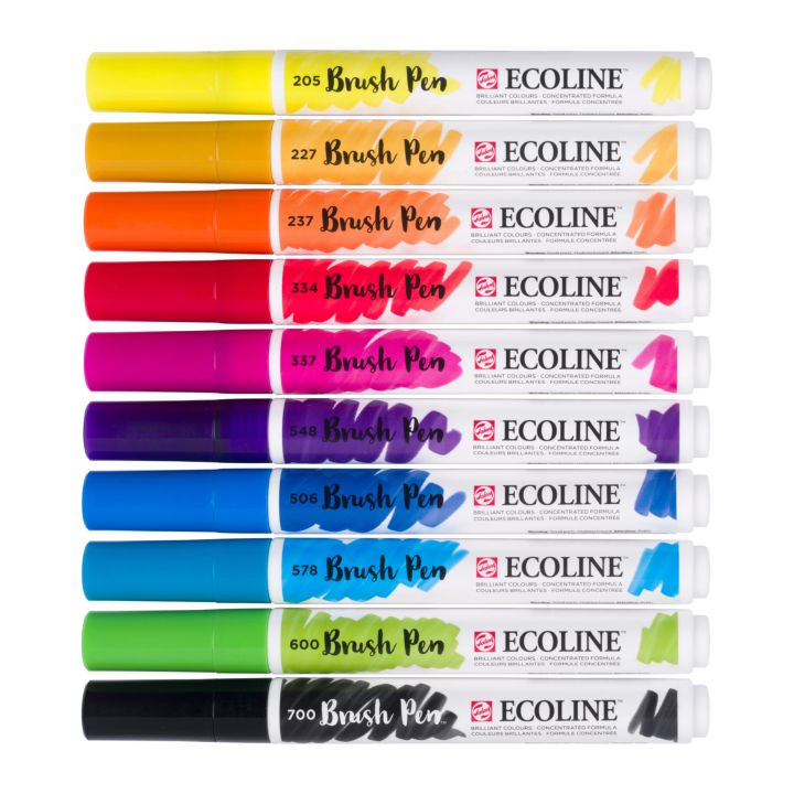 Pisaki akwarelowe Ecoline Brush Pen | Artmie