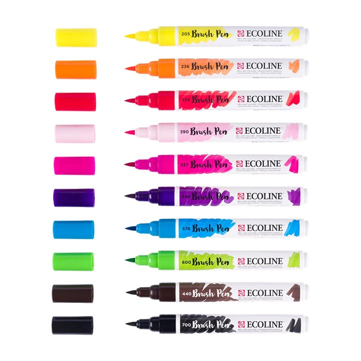 Pisaki akwarelowe Ecoline Brush Pen | Artmie