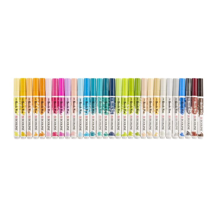 Pisaki akwarelowe Ecoline Brush Pen Additional | 30 częściowy zestaw | Artmie