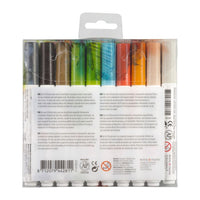 Pisaki akwarelowe Ecoline Brush Pen Architect | 10 częściowy zestaw | Artmie