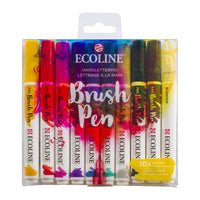Pisaki akwarelowe Ecoline Brush Pen Hand Lettering | 10 częściowy zestaw | Artmie