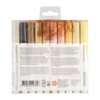 Pisaki akwarelowe Ecoline Brush Pen Skin | 10 częściowy zestaw | Artmie