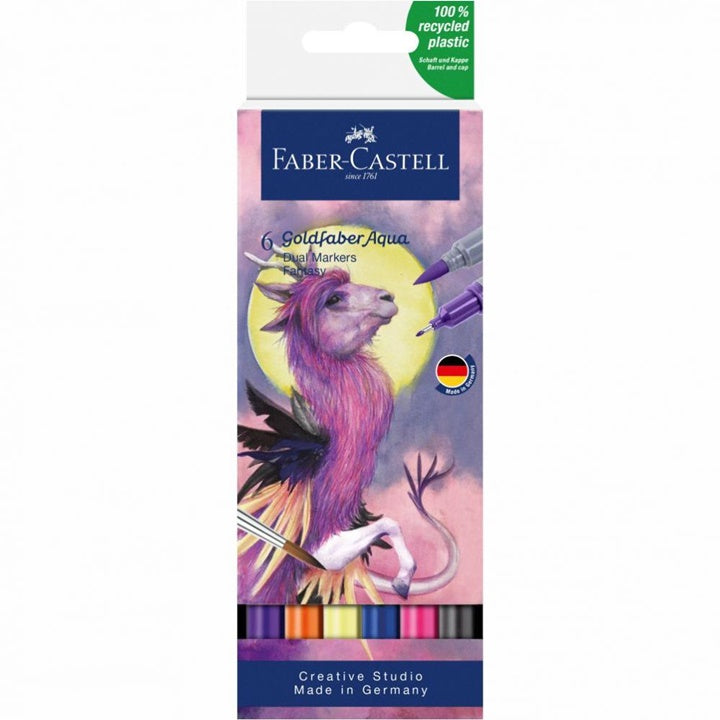 Pisaki akwarelowe Goldfaber Aqua  Dual set Fantasy | 6 szt. | Artmie