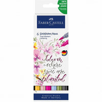 Pisaki akwarelowe Goldfaber Aqua Dual set Lettering | 6 szt. | Artmie
