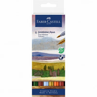 Pisaki akwarelowe Goldfaber Aqua Dual set Tuscany | 6 szt. | Artmie
