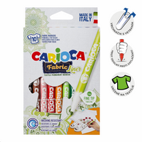 Pisaki do tkanin Carioca, cienka końcówka, 10 szt., mix kolorów