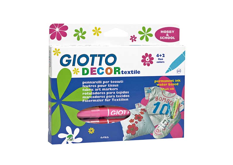 Pisaki do tkanin Giotto Decor / 6 szt | Artmie