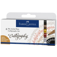 Pisaki kaligraficzne Faber-Castell Pitt - zestaw 4 szt. | Artmie
