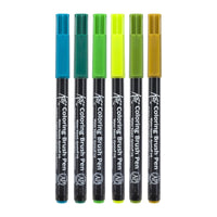 Pisaki pędzelkowe akwarelowe SAKURA Koi Botanical / zestaw 6 szt.