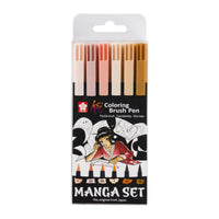 Pisaki pędzelkowe akwarelowe SAKURA Koi Coloring Brush Manga