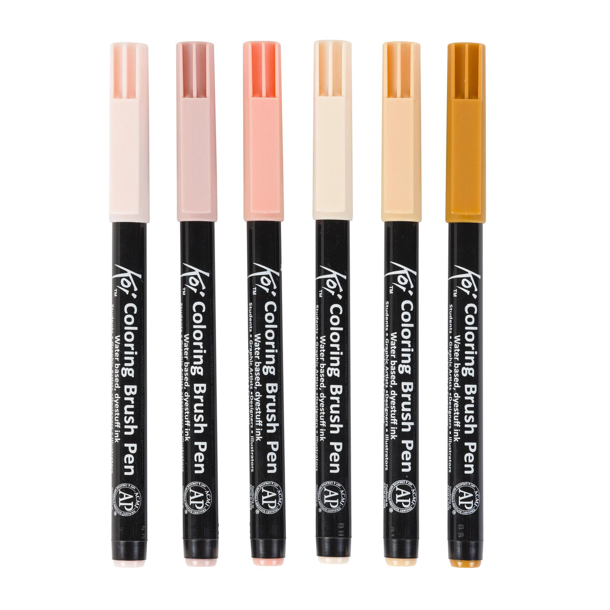 Pisaki pędzelkowe akwarelowe SAKURA Koi Coloring Brush Manga