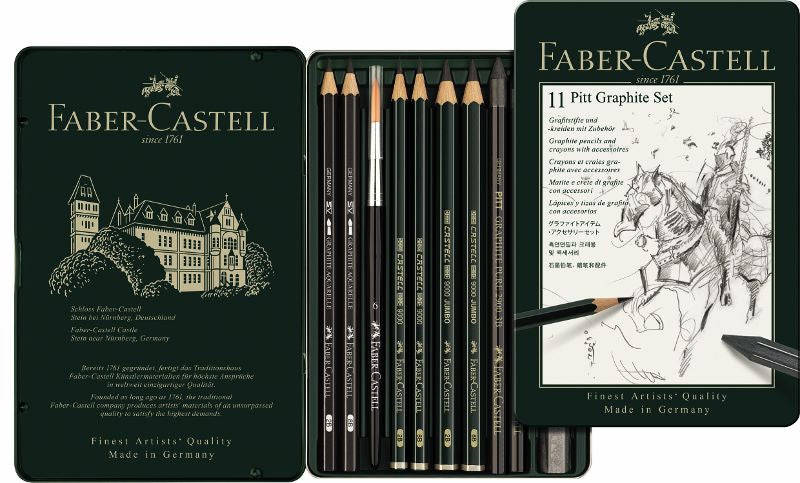 Pitt Graphite Set / 11 elementów | Artmie