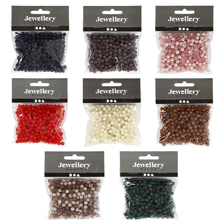 Plastikowe koraliki - 40 g | różne kolory | Artmie