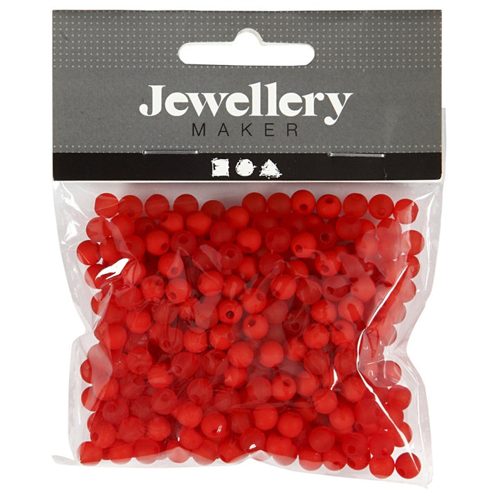 Plastikowe koraliki - 40 g | różne kolory | Artmie