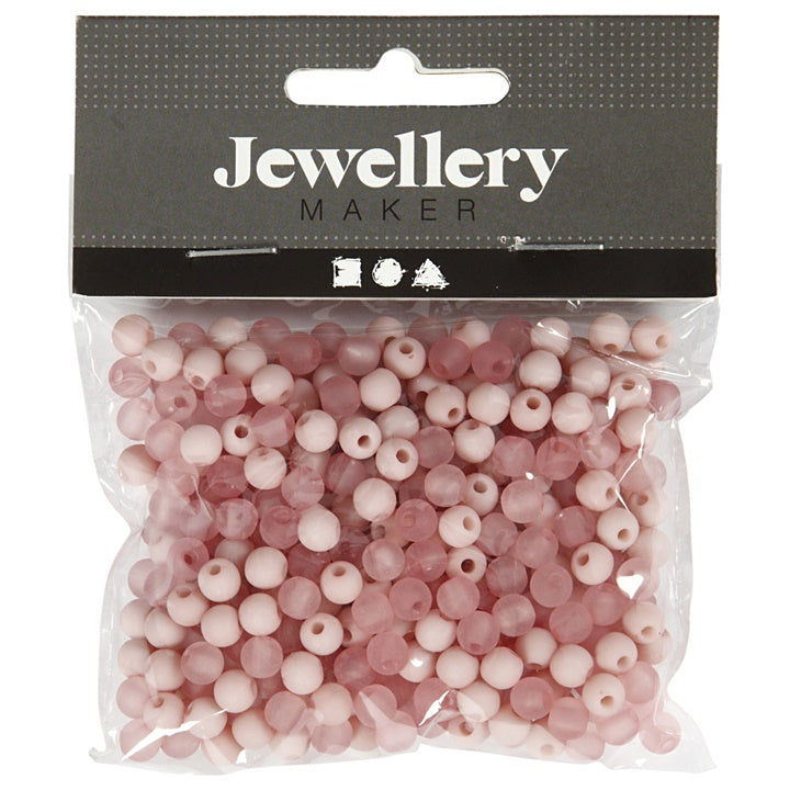 Plastikowe koraliki - 40 g | różne kolory | Artmie