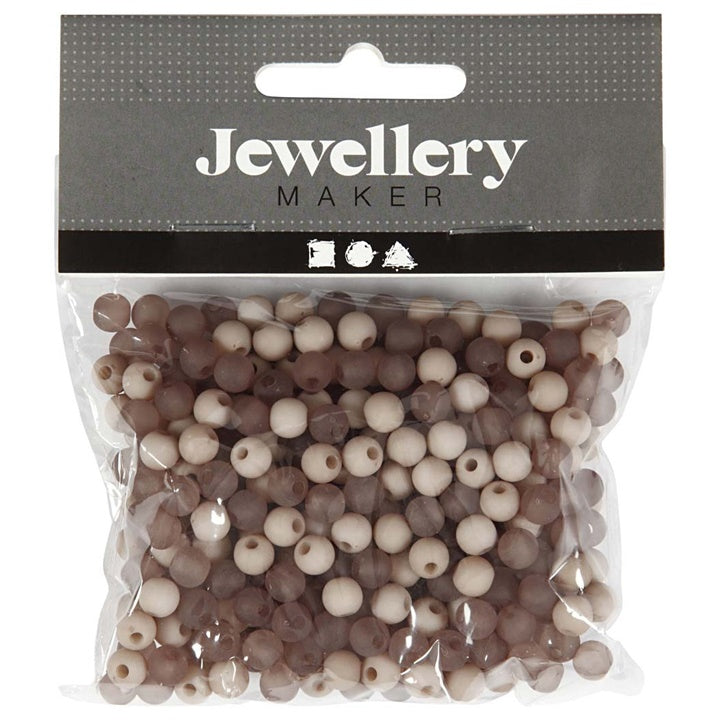 Plastikowe koraliki - 40 g | różne kolory | Artmie