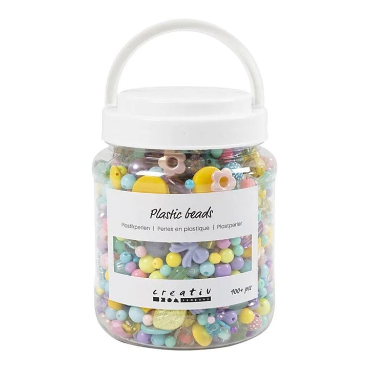 Plastikowe koraliki Mix kolorów 900+ szt. | Artmie
