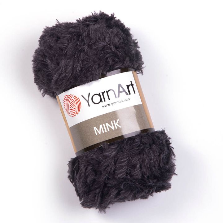 Włóczka dziewiarska YarnArt Mink 50 g – 336 czarna