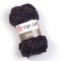 Włóczka dziewiarska YarnArt Mink 50 g – 336 czarna
