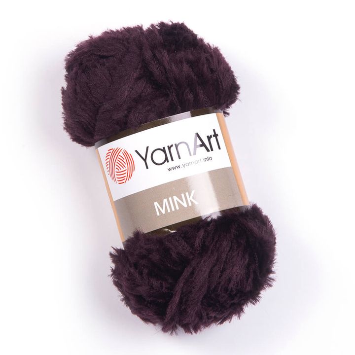 Włóczka dziewiarska YarnArt Mink 50 g – 342 bakłażanowofioletowa